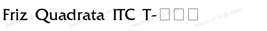 Friz Quadrata ITC T字体转换